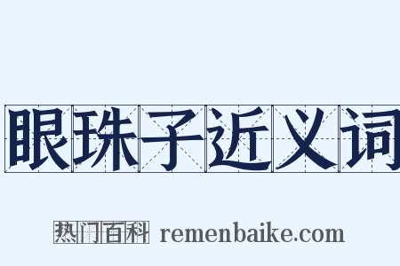 眼珠子近义词是什么意思的图片